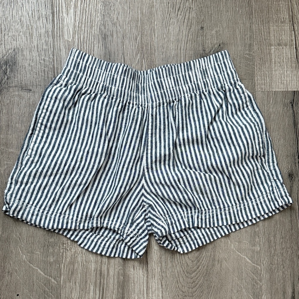 Old Navy High Waist Striped Shorts - Black and White